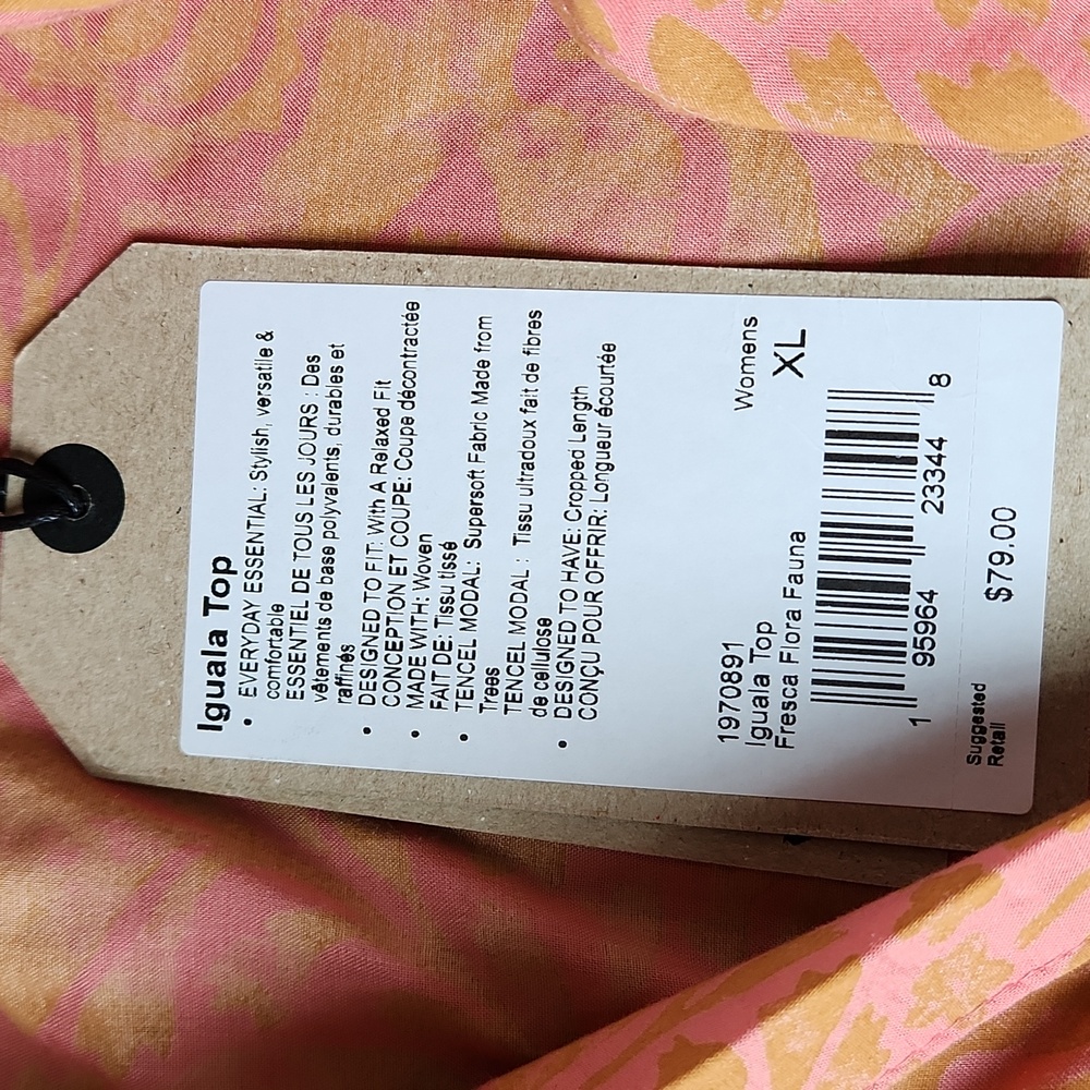 Prana Fresca Floral Fauna Iguala Button Down Top SIZE XL - Picture 3 of 6